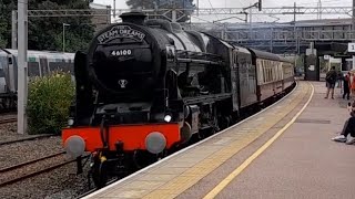 Trains at Lichfield Trent Valley ft  46100  080824 [upl. by Olnek855]