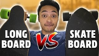 Electric Skateboard VS Longboard RACE [upl. by Allecram]