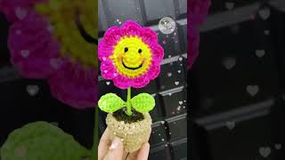 Flower plants 🪴 crocheting [upl. by Pilif]