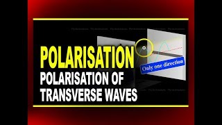 Polarisation and Polarisation of Transverse Waves  Physics4students [upl. by Ob]