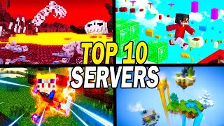 Top 10 BEST Minecraft Servers 119 2022 SurvivalSkyblockFactions [upl. by Gearalt]