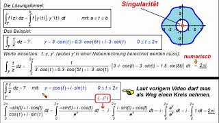 Funktionentheorie ►Integrale ► Geschlossener Weg ►Cauchy 2 Beispiel [upl. by Cirda555]