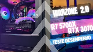 Ryzen 5700x e RTX 3070 TESTE DE DESEMPENHO WARZONE 2  PTBR [upl. by Yeoj]