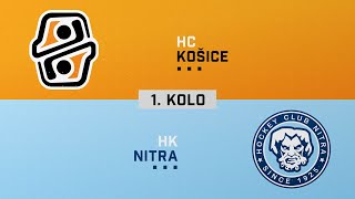 1kolo štvrťfinále HC Košice  HK Nitra HIGHLIGHTS [upl. by Brody]