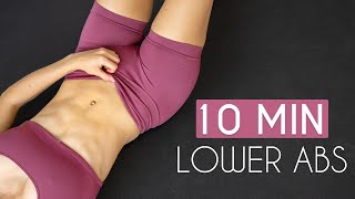 10 MIN LOWER ABS WORKOUT No Equipment Lower Belly Burn Intense [upl. by Anor632]