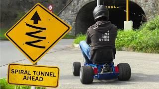 Homemade Gokart vs 2160° spiraling tunnel [upl. by Auop314]