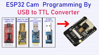 ESP32 Cam Programming Using USB to TTL Converter  How to connect ESP32 cam with USB [upl. by Ahterod]