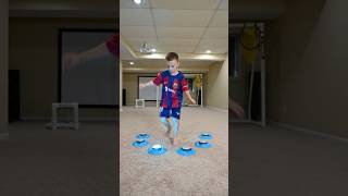 Mini Messi next level training⚽️🚀 futbol football championsleague soccer subscribe [upl. by Gabriela625]