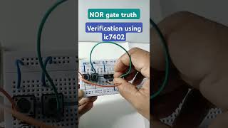 NOR gate truth table verificationshort [upl. by Alohcin]