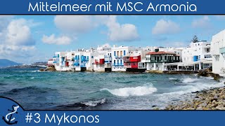 Mittelmeer mit MSC Armonia  3 Mykonos per Seabus auf eigene Faust  KreuzfahrtVlog 2023  4K UHD [upl. by Aynas]