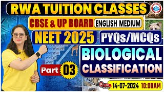 NEET 2025  Class 11 Biology  Biological Classification By Vandana Mam [upl. by Rome]