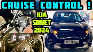 HOW TO INSTALL KIA Sonet 2024 CRUISE CONTROL 🚗 AT HOME IN just 5 MINUTES ✅  Sonet 2024🔥 [upl. by Sheffy283]