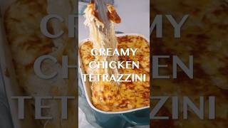 RECIPE LINK IN DESCRIPTION ⬇️⬇️ Creamy Chicken Tetrazzini 🍗🧀🍝 [upl. by Hairahcaz]