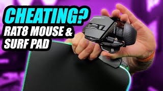 Mad Catz RAT 8 Plus and SURF RGB Mouse Pad Unboxing [upl. by Nirihs484]