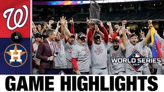 Nationals win 1st World Series with Game 7 comeback win  AstrosNationals MLB Highlights [upl. by Oremodlab]