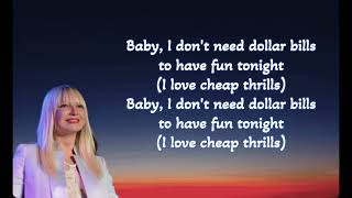 Cheap thrills Sia with lyrics [upl. by Retsub]