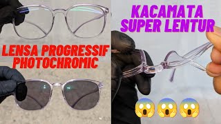 Faset kacamata lentur progressive photochromic [upl. by Island529]