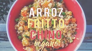 Arroz Frito Chino Comida China Vegana Rápido y Fácil [upl. by Nosredneh]