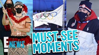 2022 Winter Olympics Opening Ceremony MustSee Moments  E News [upl. by Fredkin819]