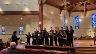 Providence College Liturgical Choir quotO Salutaris Hostiaquot by Pierre de La Rue Spring Concert [upl. by Barnett]