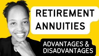 Retirement annuities pros and cons  South Africa [upl. by Nerta831]