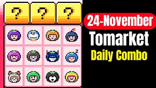 Tomarket airdrop combo 24 November  Tomarket Daily Combo Today [upl. by Elora102]