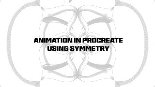 Symmetry animation in procreate TUTORIAL ipad pro [upl. by Lauder]