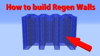 Minecraft  How to build a Regen Wall on factions [upl. by Edric243]