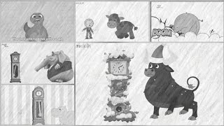 Hickory Dickory Dock Random Animals With Special Sketch EffectAll Of Them Try To Break The Clock [upl. by Knick377]