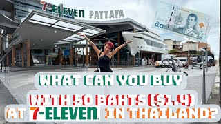 What Can you buy with 50 Bahts or 14 in the Pattayas Unique Boat Shaped 7 Eleven [upl. by Oiuqise]