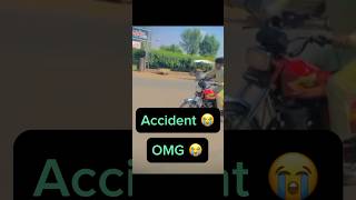 Dangerous Road Accident 😭 youtubeshorts shortvideo wheeling 125cc excited [upl. by Aihsas]