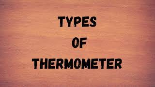 Types of thermometer learn with fun [upl. by Allare]