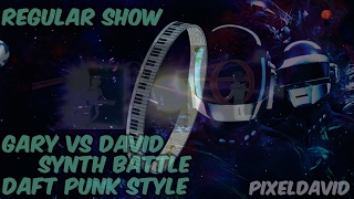 Regular ShowGary vs DavidSynth BattleDaft Punk Style [upl. by Yrelav]