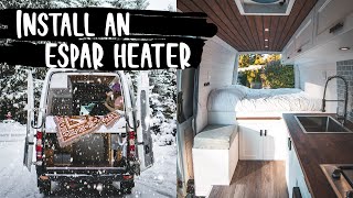 INSTALL AN ESPAR HEATER IN YOUR CAMPER VAN [upl. by Lemra]