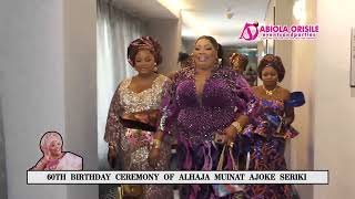 OVER 300 SOCIETY WOMEN STORM LAGOS JEWELLER ALHAJA MUINAT AJOKE SERIKI 60TH BIRTHDAY PARTY [upl. by Nine]