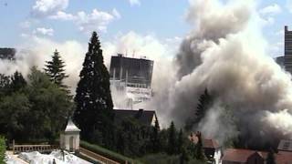 EXPLOSIV DEMOLITION  BLASTING A HIGHRISE OFFICE  Sprengung Wüstenrot Hochhaus Leonberg 2009 [upl. by Montana]