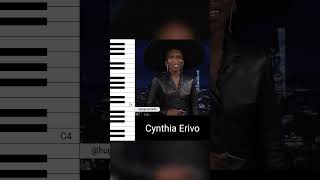 Cynthia Erivo singing the Defying Gravity Battle Cry Riff on Jimmy Fallon Vocal Showcase [upl. by Acimak]