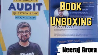 Audit Questionnaire Book Unboxing  Neeraj Arora Sir  Edu91  CA Intermediate  Ritesh Panchal [upl. by Nataline]