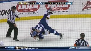 Brad Marchand vs Steven Stamkos Mar 22 2015 [upl. by Irolav122]