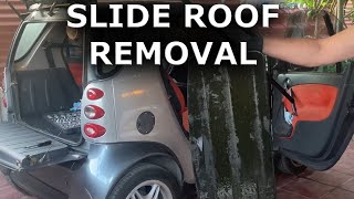 Smart Fortwo sliding roof removal [upl. by Anabelle150]