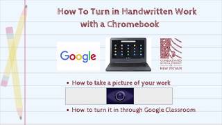 CSDNB  How to Turn in Handwritten Work From a Chromebook [upl. by Croom]