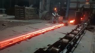 Billet making process through  CCM continuous casting machine electrotherm [upl. by Torre]