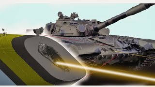 Merkava I vs T72A  Armor Penetration Simulation [upl. by Page]