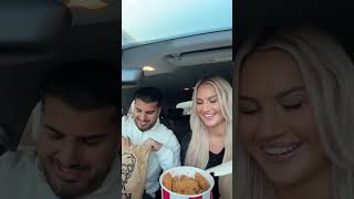 Wie hättet ihr reagiert🤣🍔 selinaundharoon youtube relationshipgoals couplecomedy burgerprank [upl. by Eelitan]