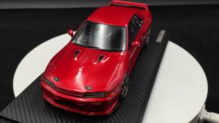 Ignition Model 118 TOP SECRET GTR VR32 Red Metallic resin model IG1524 [upl. by Oninrutas]