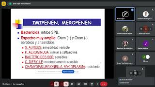 CLASE DE FARMACOLOGIA  TEMA CARBAPENEMS MONOBACTAMICOS MACROLIDOS LINCOSAMIDAS [upl. by Airamak]