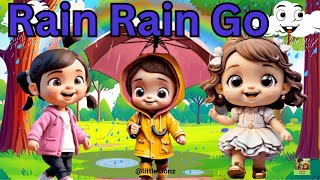 Rain Rain Go Away Poem  Nursery Rhyme Song for Kids  Fun Learning with littleLionz [upl. by Tuchman]