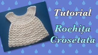 TUTORIAL  Rochita crosetata cu raglan rotund [upl. by Mensch479]