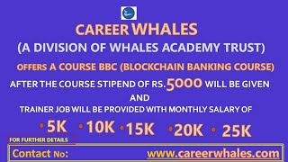 BBC Trainer Job  Work from Home  25k to 5Lakhs Salary  14cr Employment  Career Whales [upl. by Aerb]