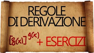 Derivata di fx elevato alla gx ed esercizi di riepilogo [upl. by Llertak]